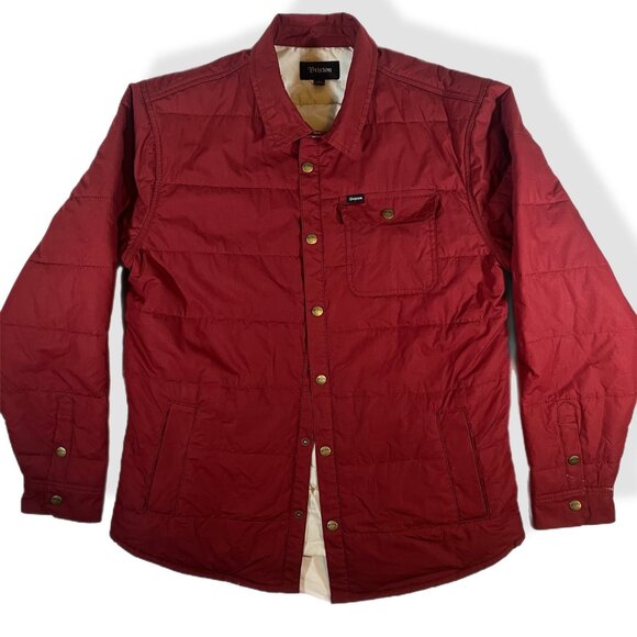 Brixton Jacket Mens Red Quilted SZ XL - Picture 1 of 7